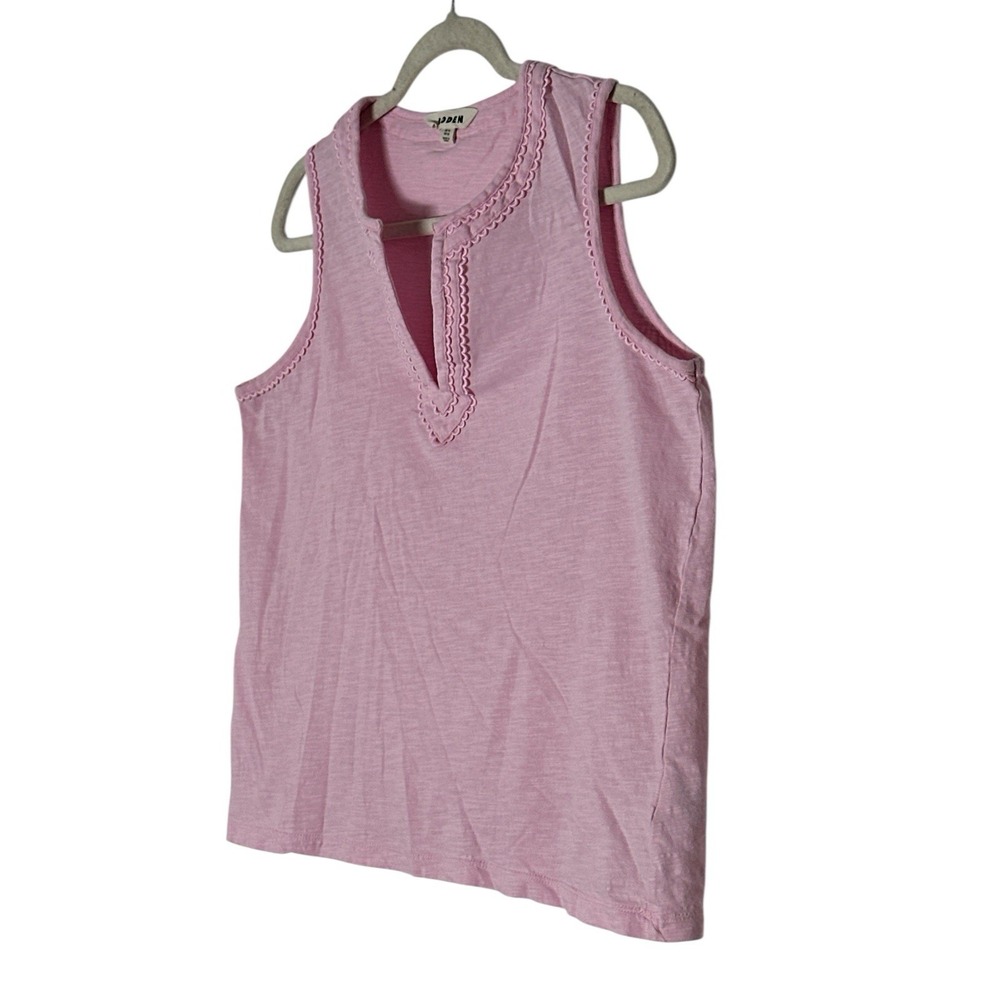 Boden Top Women's size US 10 Pink Sleeveless Essential Cotton Stretch Formal - Picture 8 of 8